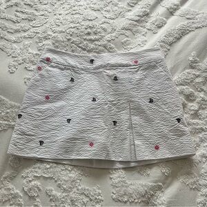 NWT Lilly Pulitzer White Textured Skirt